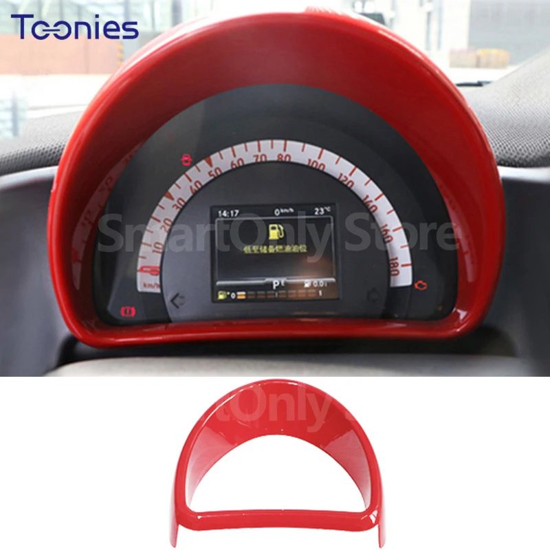 

1 Pcs Car Tachometer ABS Plastic Decorative Cover For Smart 453 Fortwo Forfour Interior Products Modified Accessories Parts