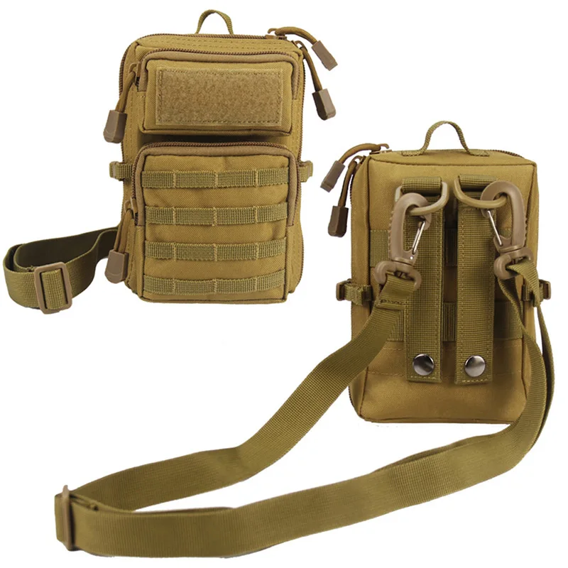 Outdoor Molle Utility Pouch EDC Tool Pouch Phone Pack Mini Waist Bag Medical IFAK Pack Mini Hunting Chest Bags