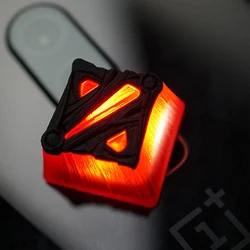 1pc handmade resin keycap for MX switch mechanical individuality backlit key cap for Dota 2 handwork