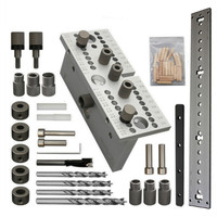 Dowelling Jig for Furniture Fast Connecting 3 In 1 Woodworking Drill Locator 2 In 1 Adjustable Drilling Guide Punching  Locator