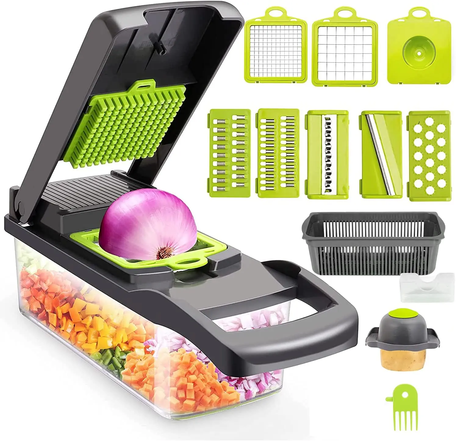 

2021 Vegetable Cutter Kitchen Accessories Mandoline Slicer Fruit Cutter Potato Peeler Carrot Cheese Grater Vegetable Slicer