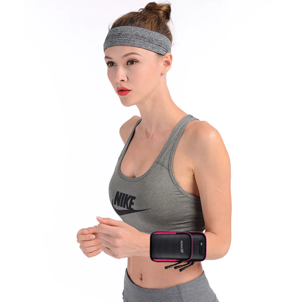 Impermeável Sports Arm Bag para homens e mulheres, saco de armazenamento, telefone celular, chave, ao ar livre, universal, 6,7"