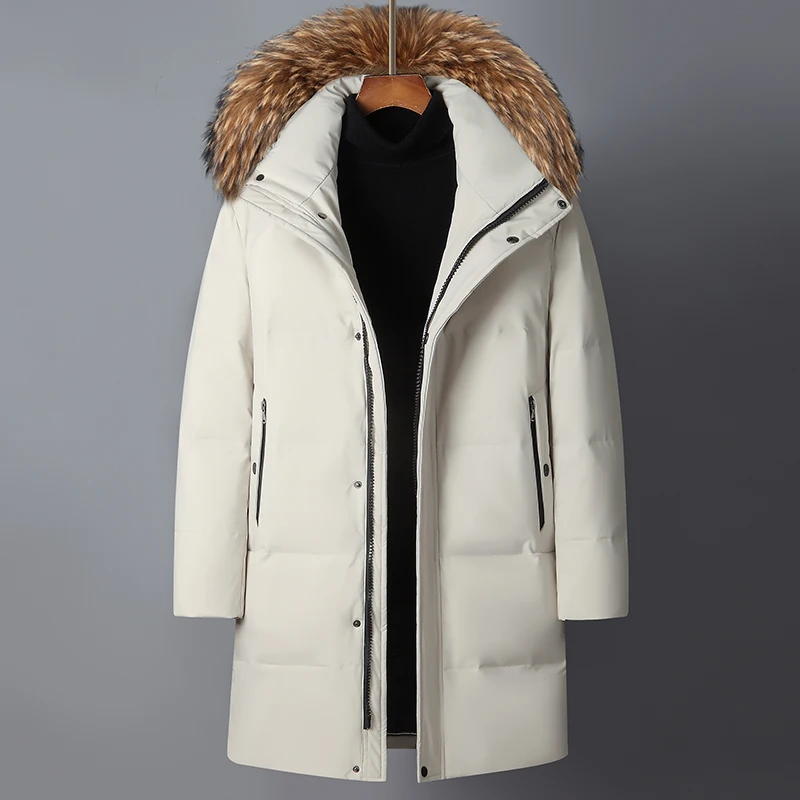 2022 Nieuwe Collectie Mannen Winter Jas Hoge Kwaliteit 90% Witte Eendendons Jassen Mannen, mens Thicked Warm Fashion Parka Coat YR27