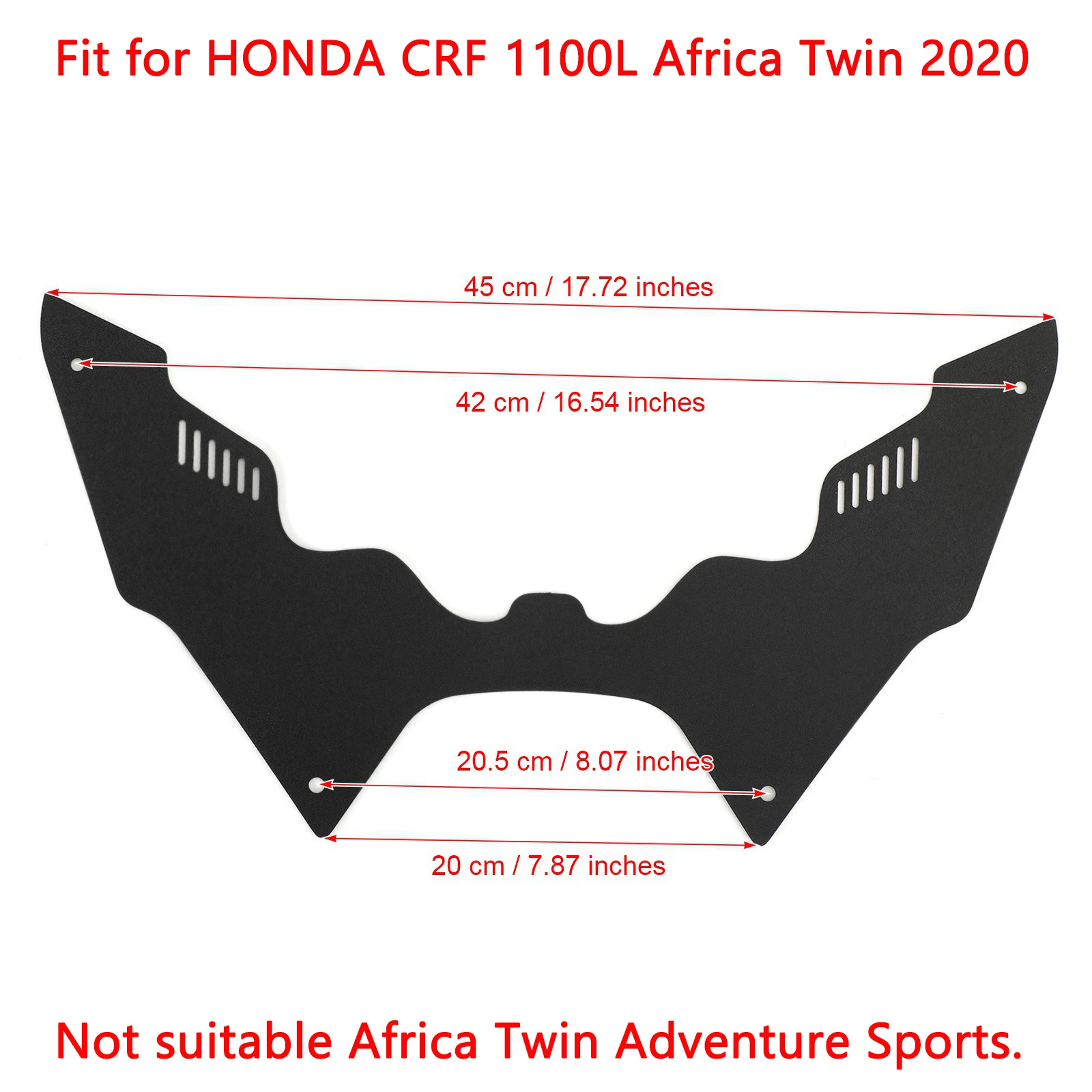 Areyourshop fit for HONDA CRF 1100L Africa Twin 2020 Forkshield Updraft Deflector Motorcycle Accessories Parts