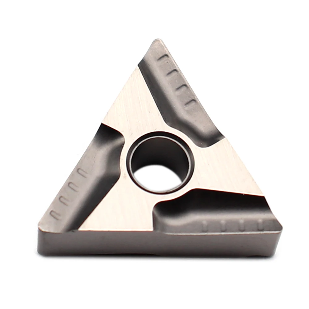 Alta Qualidade External Turning Tool, Carbide Insert, Lathe Cutter Tool, TNMG160404 L-VF CT3000, 10pcs