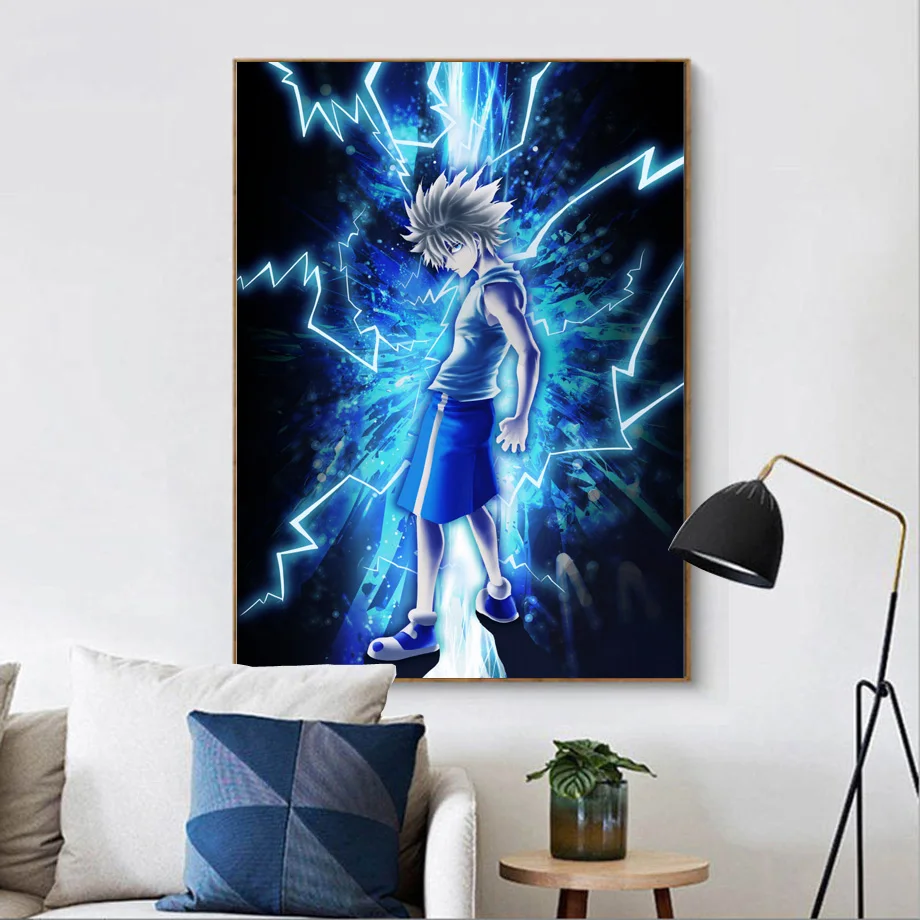 Anime Poster Hunter XHunter Killua Zoldyck Kurapika Hisoka Diamond Painting Cross Stitch Full Square/round Rhinestone of Picture