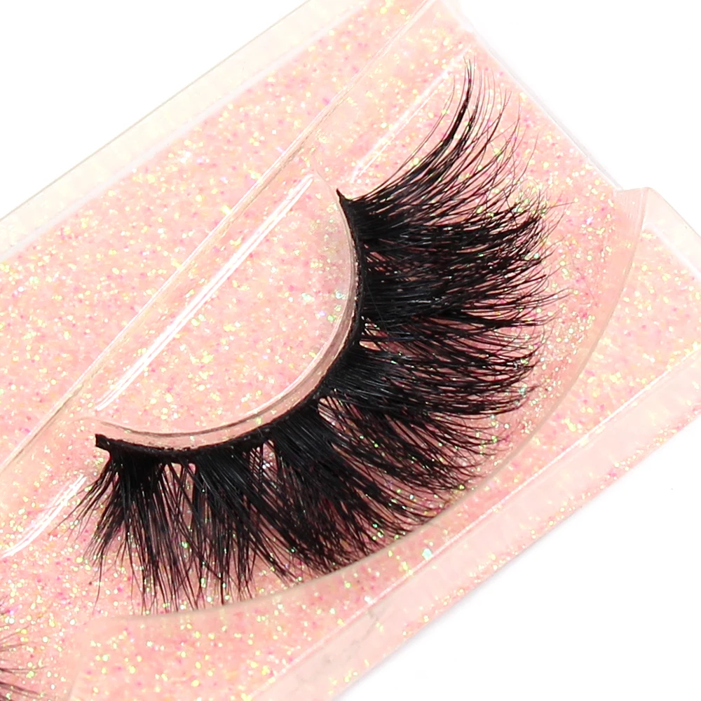 FOXESJI 3D ขนตาปลอม Mink Lashes หลายระดับหนาหนาสูง Volume Mink ขนตาปลอมขนตาน้ำหนักเบา Faux Cils K16