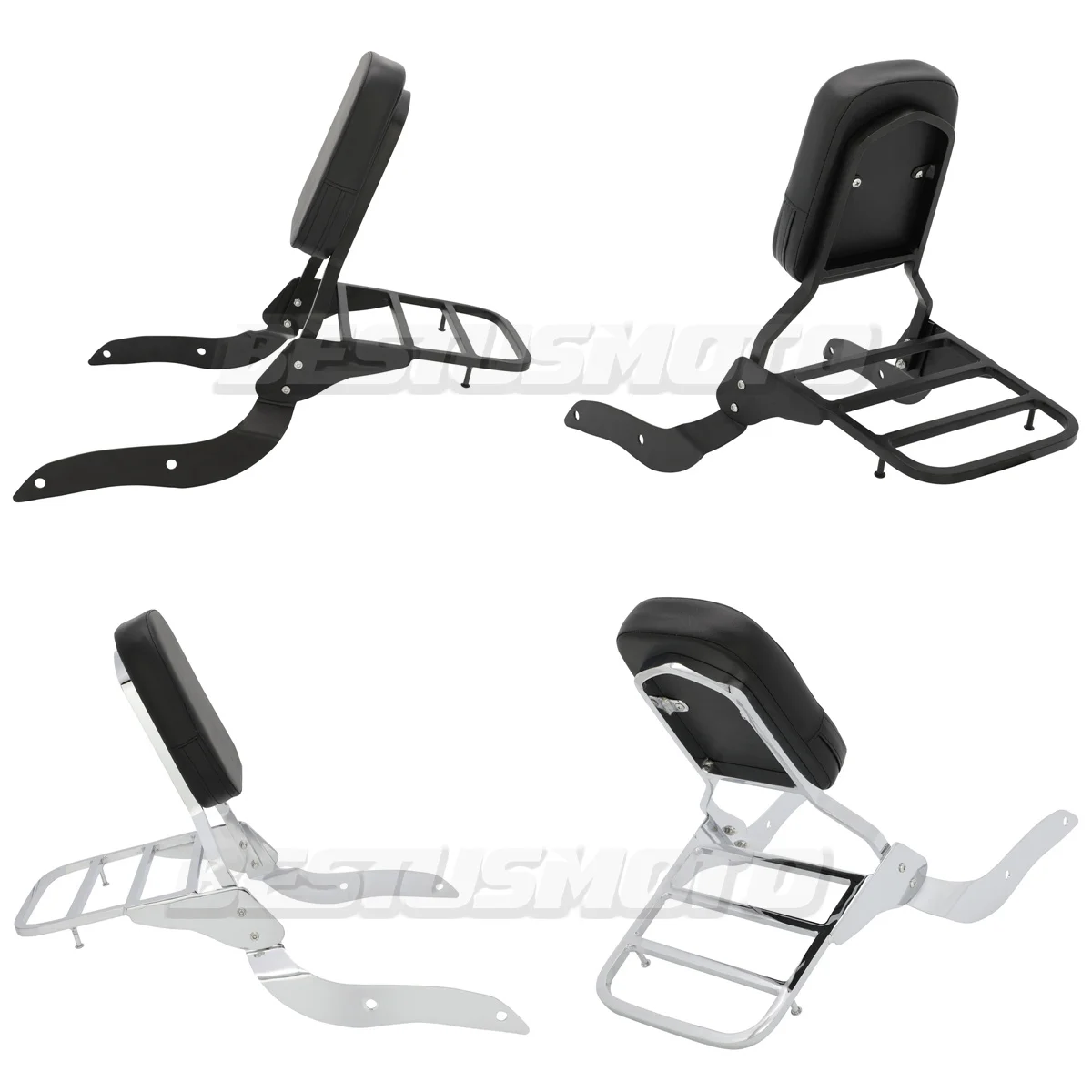 Motorcycle Backrest Sissy Bar Luggage Rack For Yamaha Road Star XV1700 XV1700PC Warrior 2002-2010 XV1700PCM Midnight Warrior