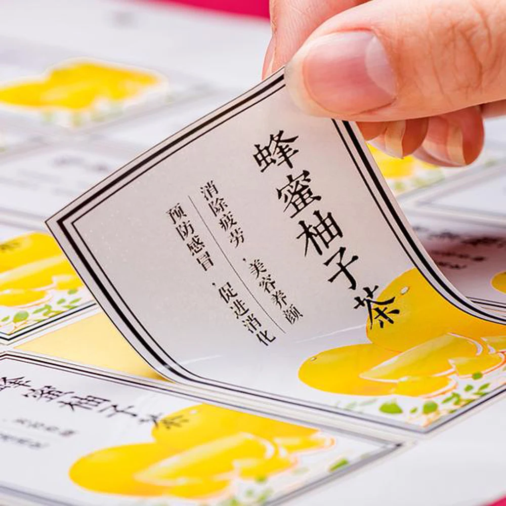 100 piezas, pegatina impresa, personalización de logotipo, adhesivo, formas personalizadas, autoadhesivo
