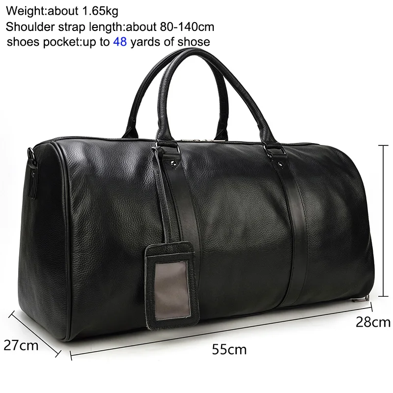 Big Capacity Genuine cow Leather Men Travel Bags fit 16 inch laptop cowhide Duffel Bag luggage Weekend Large Tote Crossbody Bags