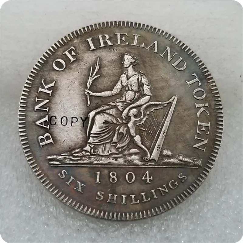 1804 Ireland Bank Dollar 6 Shillings COPY  coin