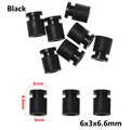 Negro 6x3x6.6mm