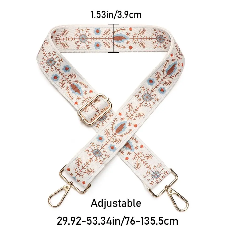 Replacement Colored Nylon Bag Strap Women Fashion Wide Handbag Chain Belt Shoulder Adjustable Zebra Pattern Bag Accessories