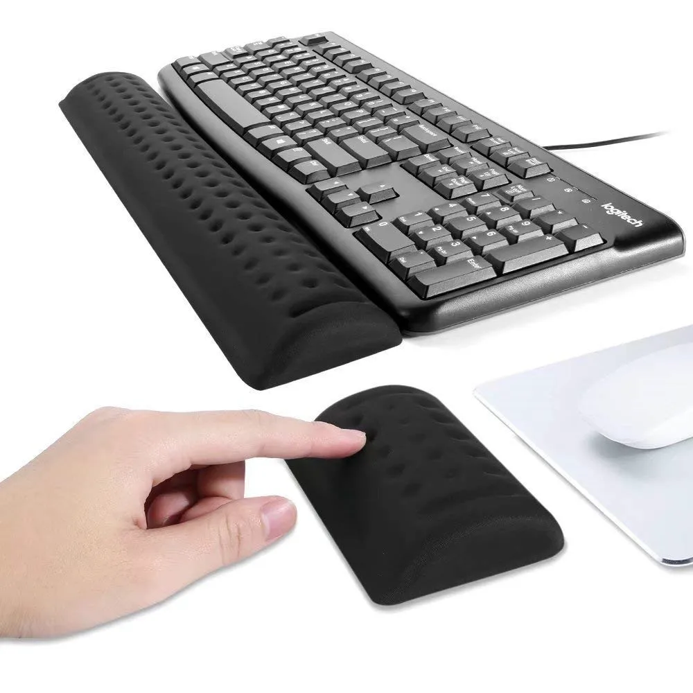 

Gaming mouse pad wrist rest keyboard pad cloth surface slow rebound memory foam protection wrist mouse pad keyboard pad set