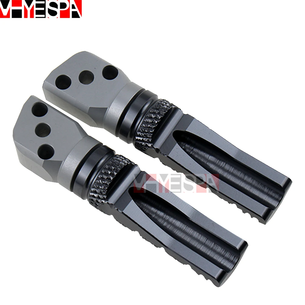 Motorcycle CNC Aluminum Rear Footrests Passenger Foot Pegs Accessories For KAWASAKI ZX-6R ZX6R ABS 2005-2015 zx6r