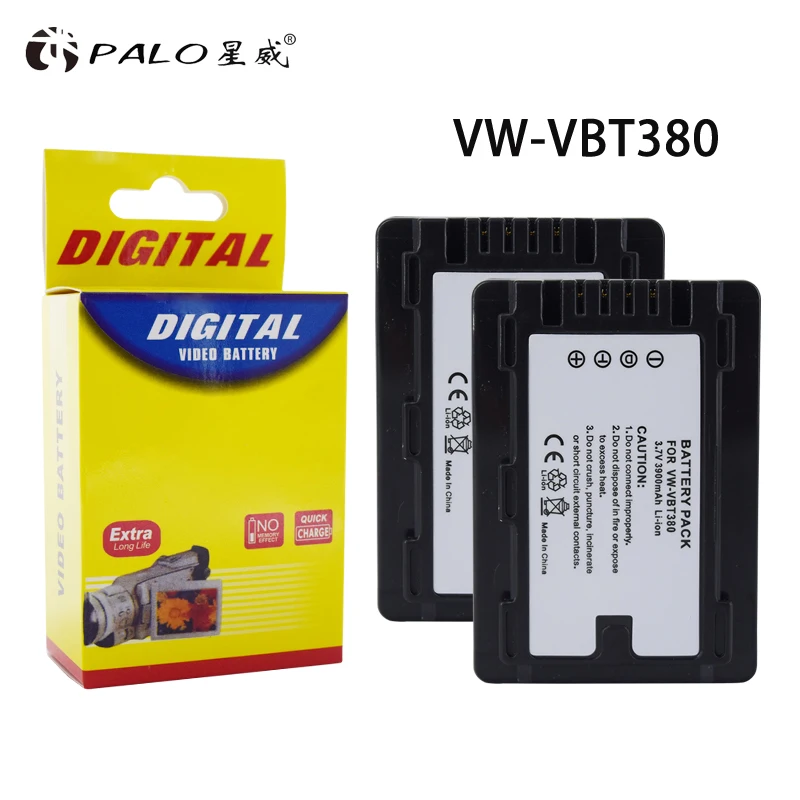Аккумулятор 3900 мА · ч, VW-VBT380 в, VW-VBT190 в, HC-V110 в, для Panasonic HC-V130, HC-V160, HC-V180, HC-V201, HC-V250, HC-V260
