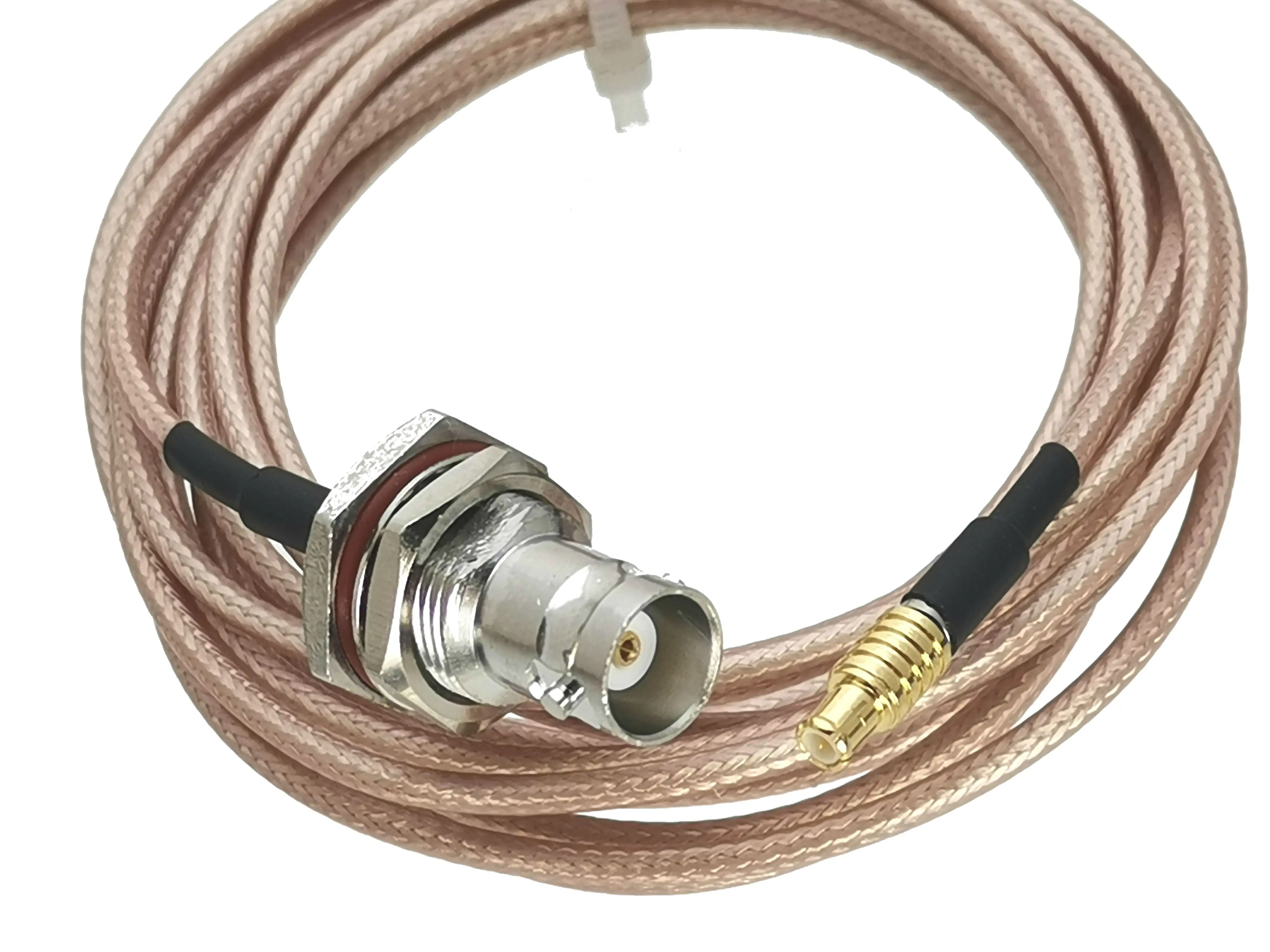 1Pcs RG316 BNC Female Jack Bulkhead to MCX Male Plug Connector RF Coaxial Jumper Pigtail Cable For Radio Antenna 4inch~5M