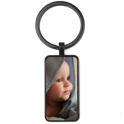 Personalizeds Photo Pendants Custom Rectangular  Keychain Photo Of Your Baby Child Mom Dad Grandparent Loved Gift Family Member