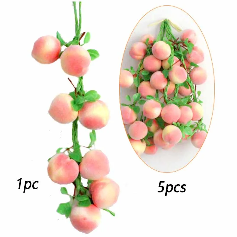 Kunstmatige simulatie voedsel groenten nep chili peper fruit druiven fotografie rekwisieten voor huisdecoratie kerst muur decor