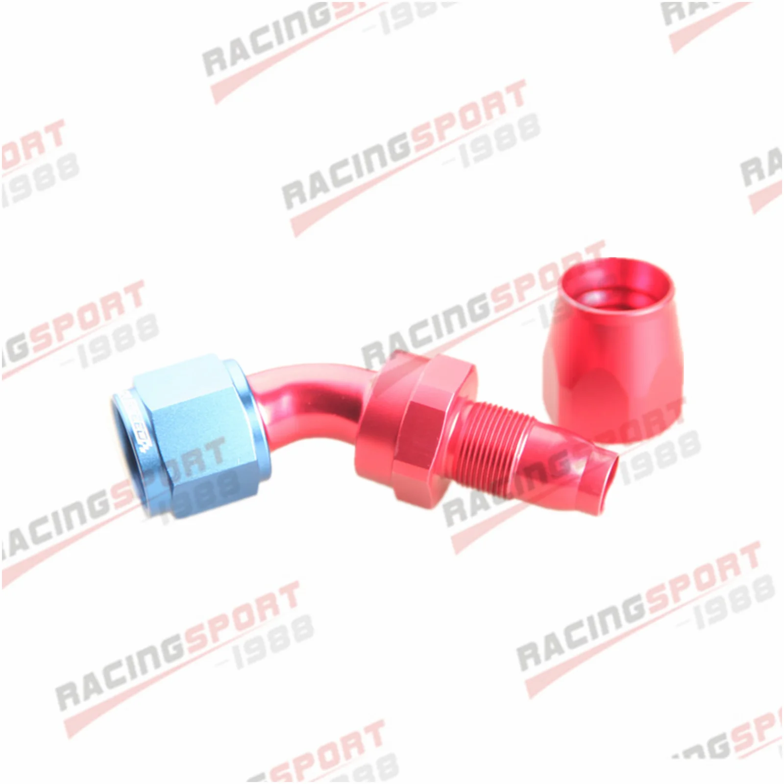 ADLER SPEED AN4 AN6 AN8 AN10 AN12 AN16 AN20 Straight 0°/45°/90° Degree Swivel Oil Fuel Line Hose End Fitting Adaptor Red-Blue