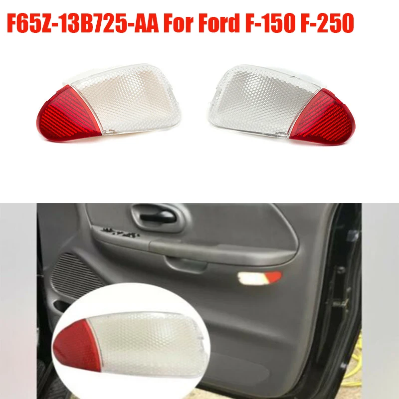 

F65Z13B724AA F65Z13B725AA For Ford F-150 F-250 1997~2003 Car Front Door Panel Interior Light Lamp Housing Reflectors Trim