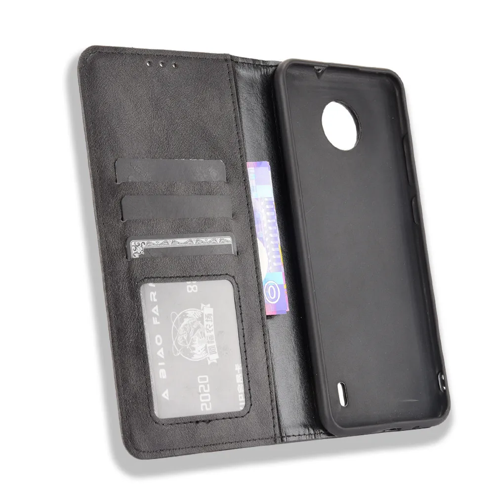 For Nokia C10 C20 Case Luxury Flip PU Leather Wallet Magnetic Adsorption Case For Nokia C 10 C 20 NokiaC10 NokiaC20 Phone Bags