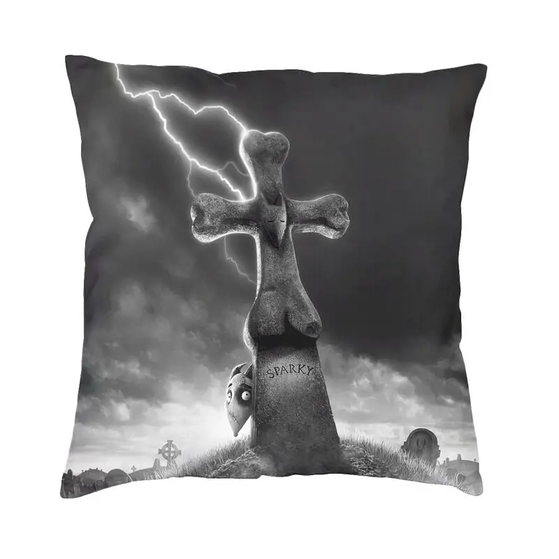 Tim Burton Horror Movie Sparkly Cushion Covers 45x45 Velvet