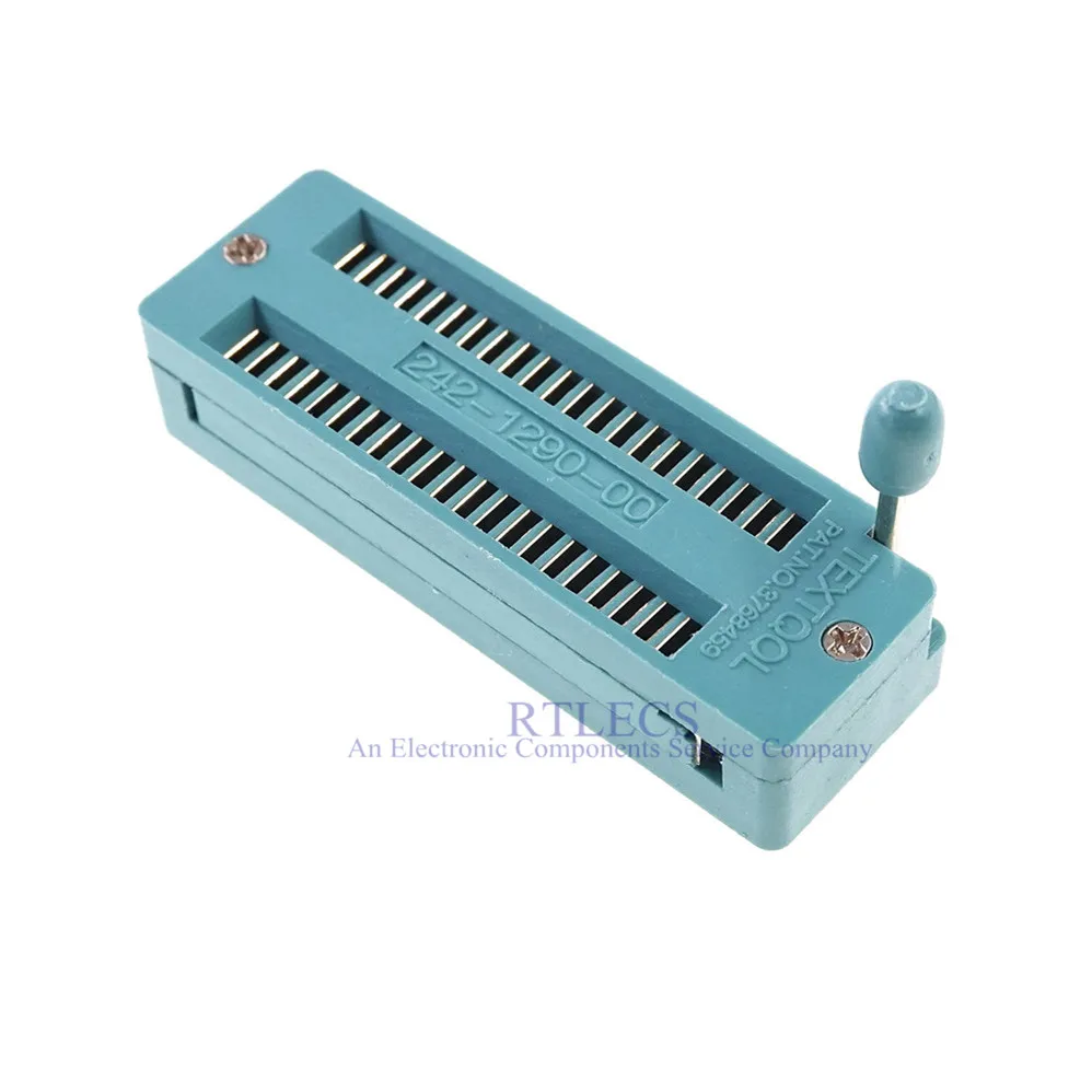 Test Tool IC DIP ZIF ZIP Socket 42 Pin Pitch 1.78 mm 1.778 Press-Fit Dual Row Spacing 10.16 mm 0.4\