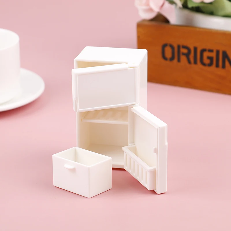 1PC Dollhouse Miniature Bench Refrigerator Toys Kitchen Home Decoration Furniture Accessories