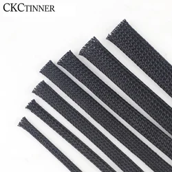 3 4 6 8 10 12 14 16 18 20 25 30mm Cable sleeve black protection Cable PET Nylon sleeves cable twisted cable sleeve