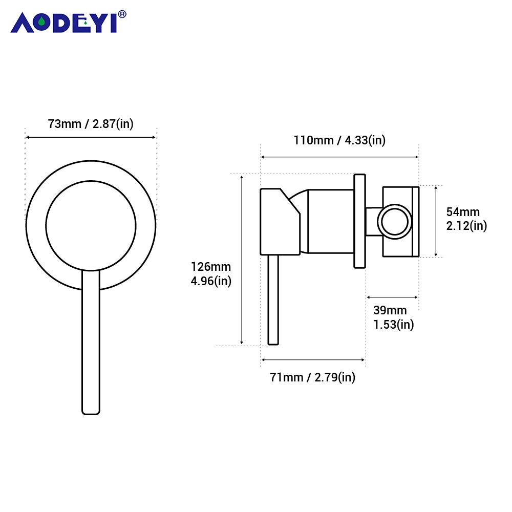 Brass Shower Valve Showers Faucet Diverter Control Valve Wall Mounted Mixer Valves for Spout Shower Head Matte Black & Chrome
