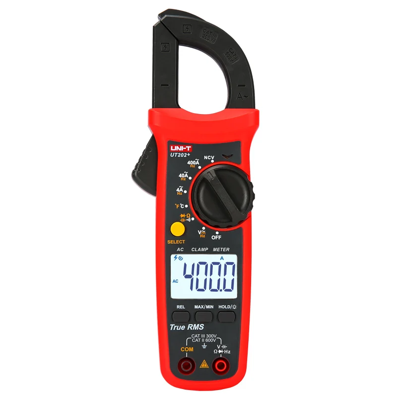 UNI-T Digital Clamp Meter  UT202+ Clamp Meter temperature measurement AC/DC Current Tester True RMS Auto Range