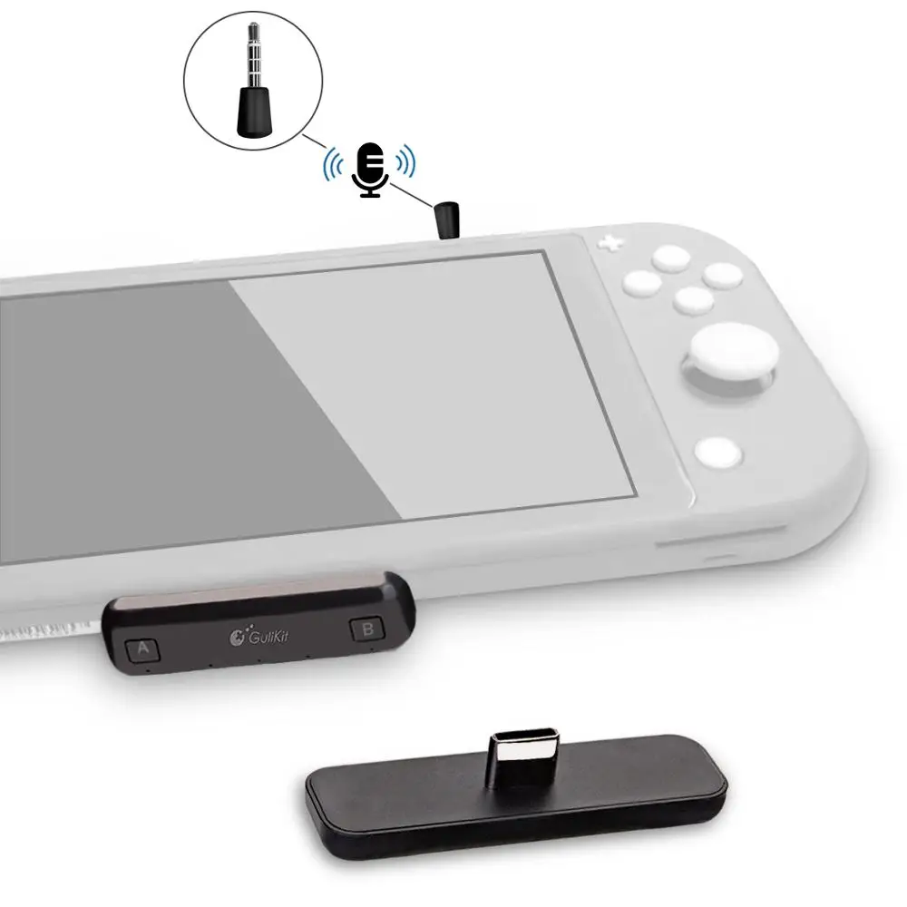 Gulikit Tuyến Đường Air Pro Bluetooth Âm Thanh Loại-C Có Micro Dành Cho Máy Nintendo Switch & Công Tắc Lite Cho PS4 PS5 PC