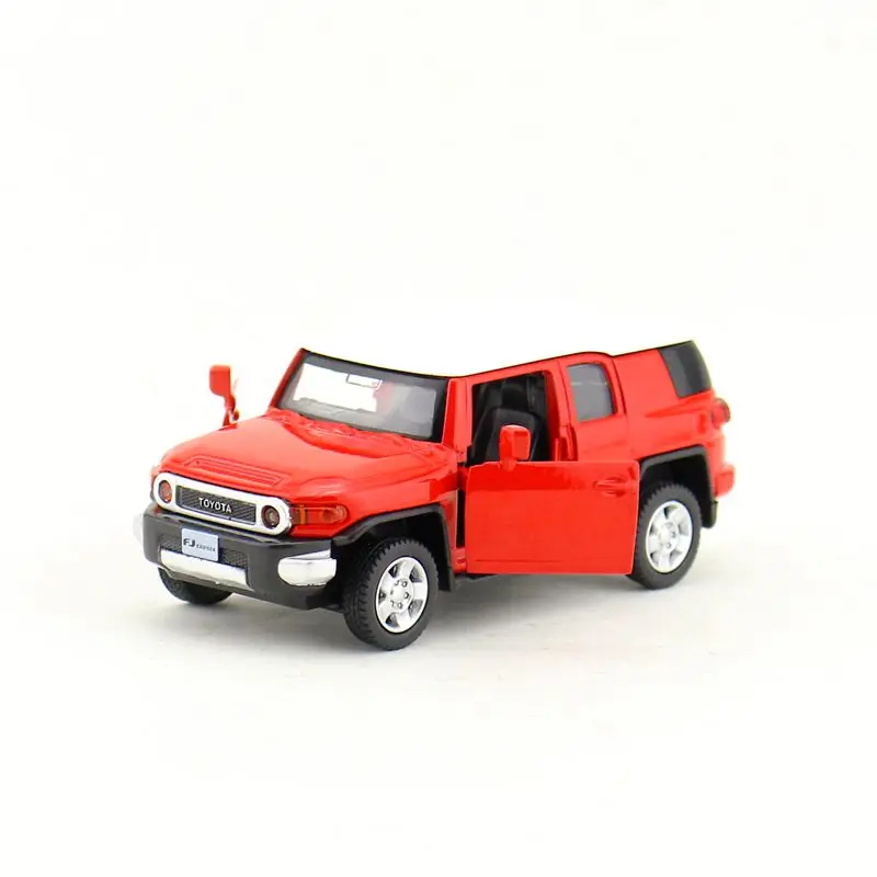 Véhicule jouet en métal moulé sous pression, échelle 1:43, Toyota FJ, portes coulissantes ouvertes, Collection éducative, boîte d'allumettes pour enfants