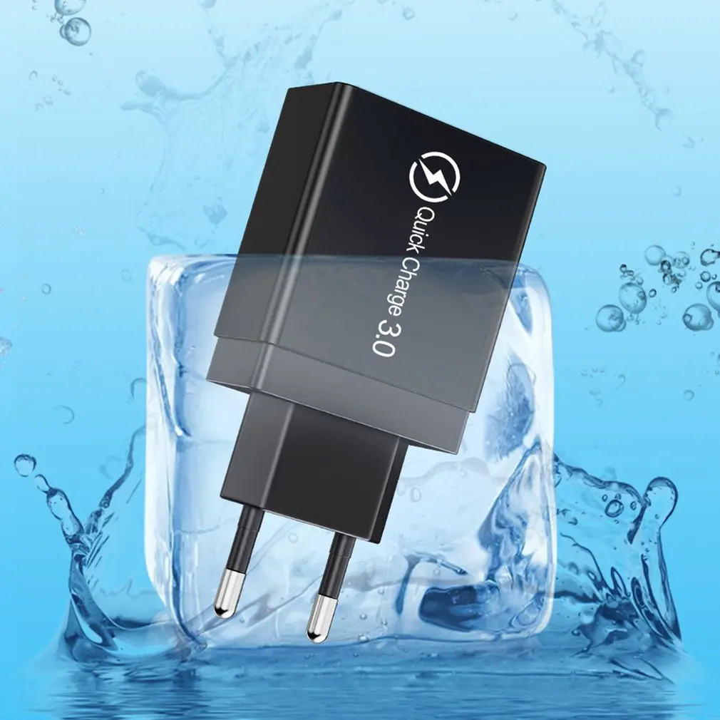 Quick charge 3.0 USB Charger for iPhone 11 7 Xiaomi Samsung Huawei 5V 3A Digital Display Fast Charging Wall Phone Charger