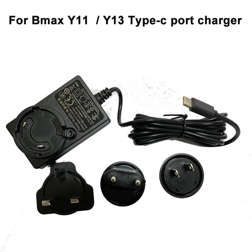 Imagen 2 del producto Bmax-fuente de alimentación Original tipo c, cargador de puerto para Y11 Y13, 12V, 2000MAH, 24,0 W, enchufe estadounidense, enchufe europeo, australiano, enchufe JP