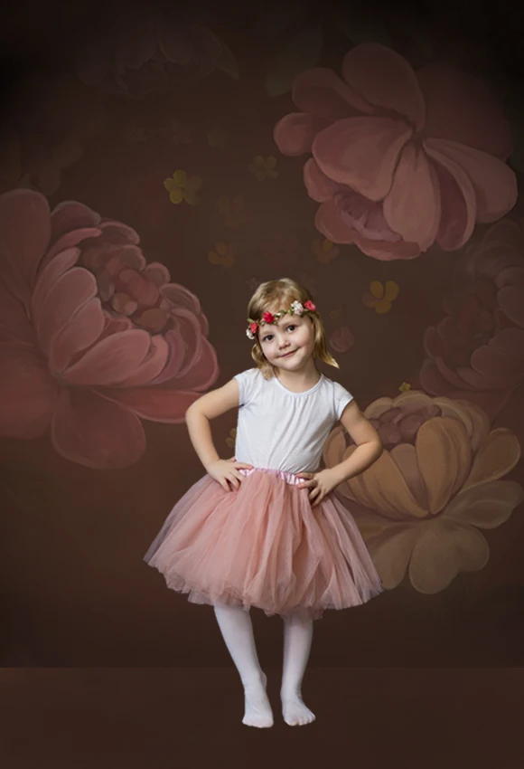 Avezano Mädchen Porträt Kulissen Blumen Floral Hintergrund Professionelle Fotografie Studio Photophone Photozone Decor Foto Requisiten
