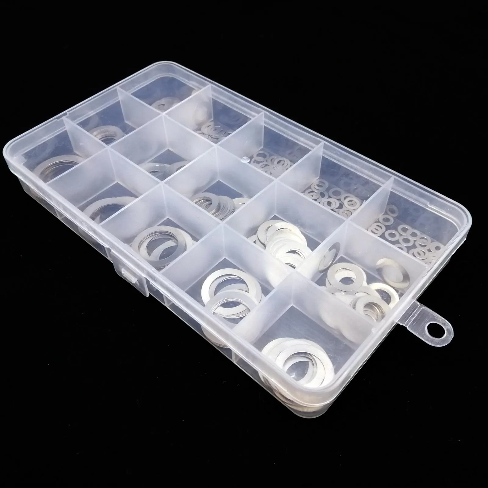 600pcs M3-M20 304 Stainless Steel 0.1 0.2 0.3mm Ultra Thin Flat Washer Adjusting Ultrathin Shim Plain Gasket Assortment Kit Set