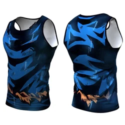 Brand Gym Workout Men Tank Tops Patchwork Fitness Sleeveless Shirt Tank Mens Bodybuilding Men Sportswear Vest Muscle Singlet