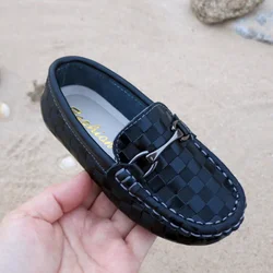 Boys Girls Shoes Moccasins Soft Kids Loafers Children Flats Casual Boat Shoes Children's Wedding Leather Shoes autumn Fashion