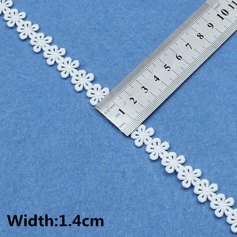 White Embroidered Lace Trim for DIY Crafts