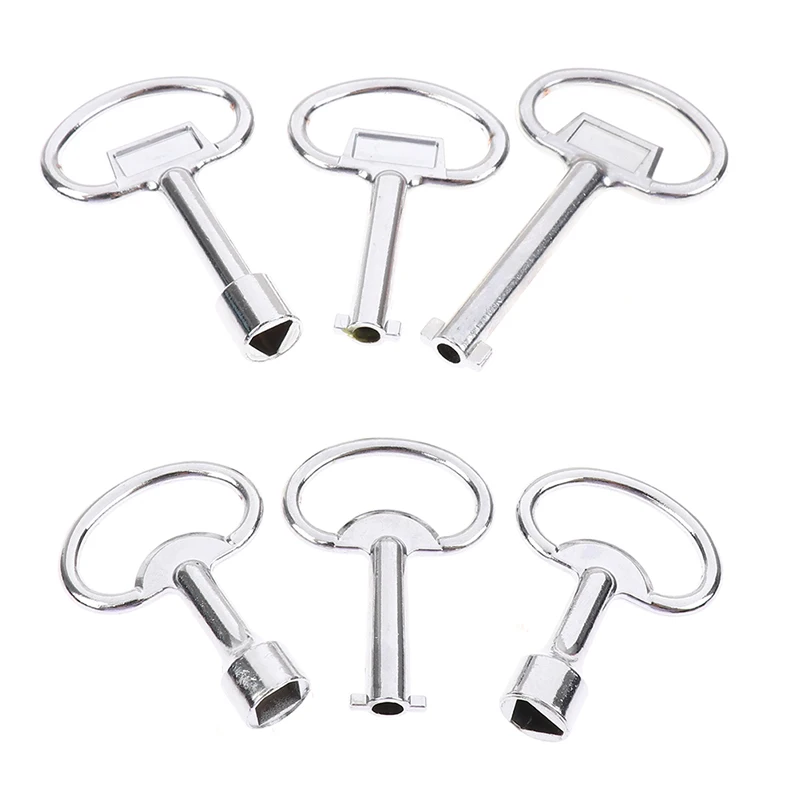 1Pc Professional Accessories Universal Key Multifunction Wrench Metro Trains Key Lock Elevator Door Key Electric Cabinet Keys