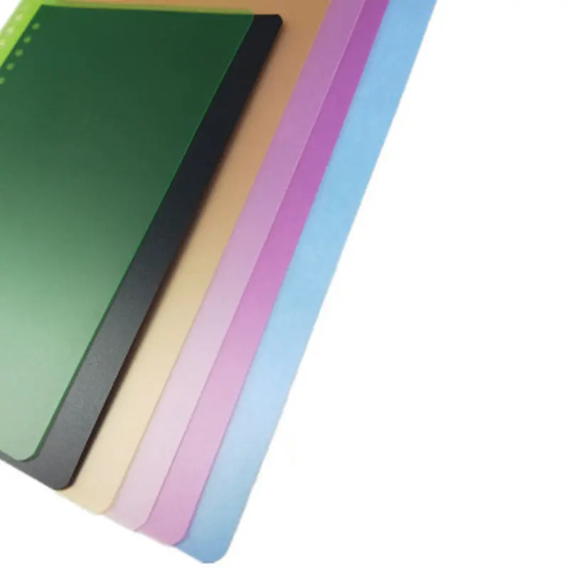 5 Sheets A4 A5 B5 Notebook Page Binder Candy Color PP Loose-leaf Cover 30 26 20 Hole index Divider Separator Accessory