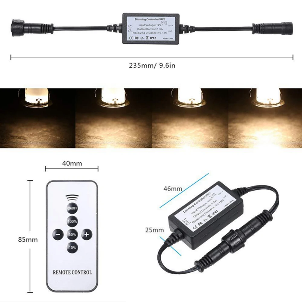 Interruttore Dimmer per luce di coperta regolatore Dimmer 6key Kit telecomando DC5-24V luminosità regolare 10-100% accensione/spegnimento