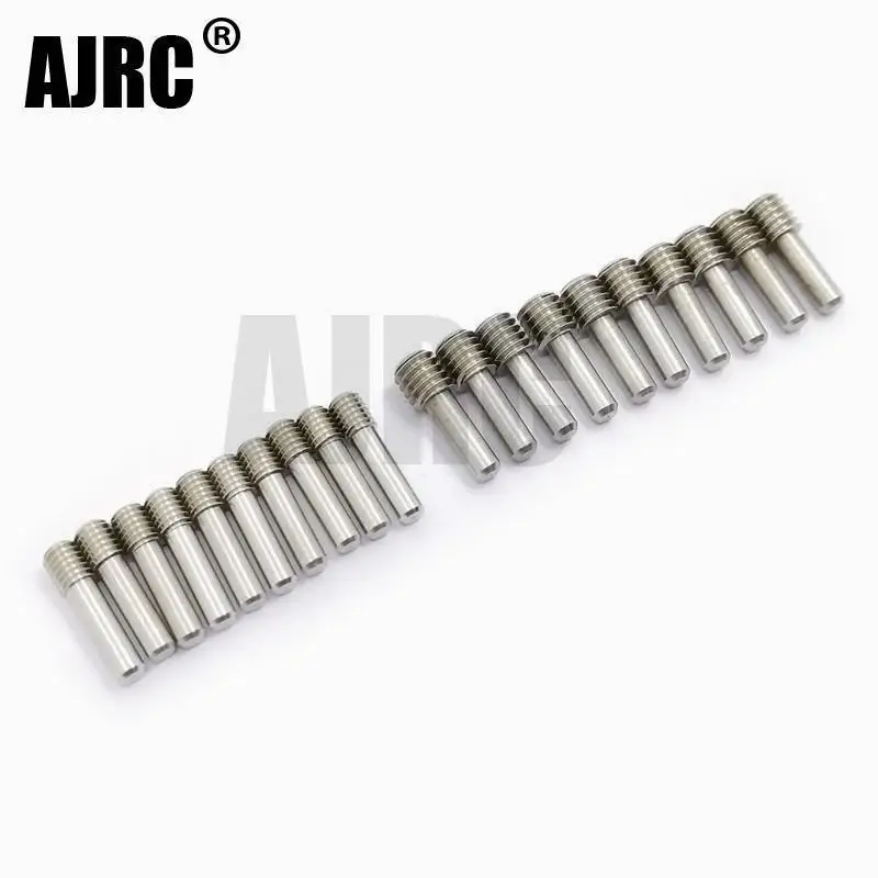 Tornillo de cabeza gruesa para coche de control remoto, pieza de repuesto de 10 piezas, M3, M4 X 12, para 1:10, Traxxas, SCX10, RGT, eje de