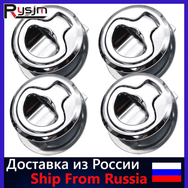 Wysokiej jakości morski łódź ze stali nierdzewnej Flush Pull Locker Hatch zatrzask uchwyt z podnośnikiem mały rozmiar dla jacht RV Camper Deck 2/4/10 sztuk
