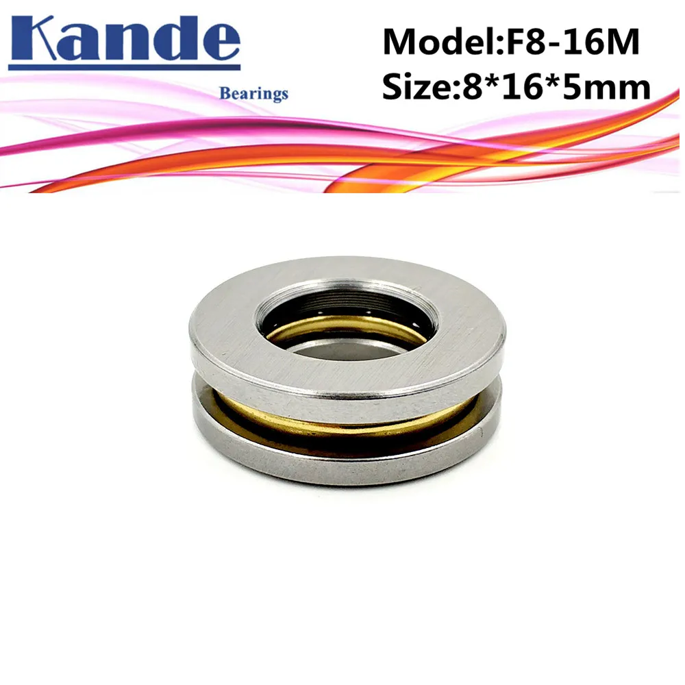 4pcs F8-16M 8x 16 x 5mm  F8-16 high quality Miniature planar bearing 8x16x5 mm Axial Ball Thrust Bearing V-CORE 3 3D PRINTERS