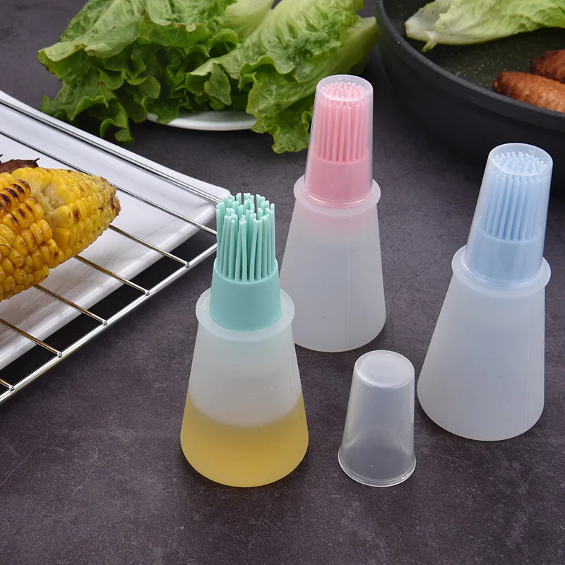 Food Grade Silicone Oil Bottle High Temperature Resistant Brush, Barbecue Baking Brush, Bbq Oil Brush, Controllable Oil Brush