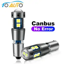 2pcs Canbus Error Free BA9S BAX9S BAY9S Led Bulb H21W T4W 10SMD 3030 Chips Turn Signal Light Dashboard Bulb Car Reverse Lights
