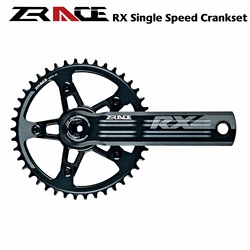 ZRACE RX cranksets Single Speed Crank Chainset,38T/40T/42T/44T,170/172.5/175mm for gravel-bikes Cyclo-Cross, DUB BB29 BB30 BB92